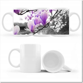 Fotós bögre Magnólia Virágok