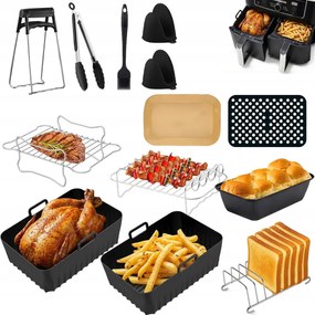 Akcesoria Ninja Airfryer Dual BASKET-hez – grillrács, fogó, muffin