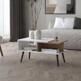 Dohányzóasztal 45x30x60 cm fehér FUR1819-1