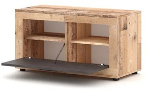 LUNA2 Tárolószekrény Oldwood/Szürke színben