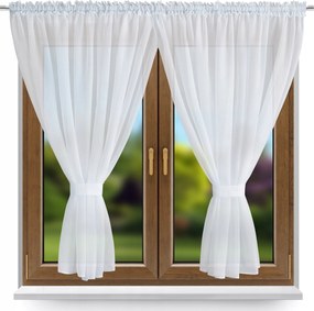 Dekorációs Függöny 400x155 Fehér