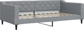 vidaXL világosszürke szövet kanapéágy keret 100 x 200 cm