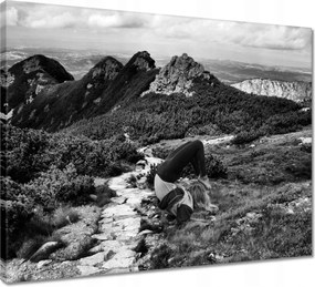 Vászonkép 50x40 Jóga a Tátrában