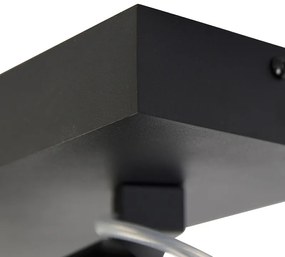 Design spotlámpa fekete állítható 2-lámpás - Go