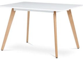 Autronic Étkezőasztal 120x74 cm MDF matt fehér DT-313 WT
