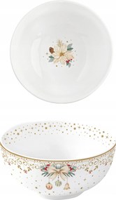 Karácsonyi tál porcelán salátás tál 12 cm Karácsony