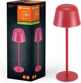 Kültéri Led Akkumulátoros Tompítható Asztali Lámpa Cct IP54 Piros