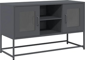 vidaXL antracitszürke acél TV-szekrény 100,5x39x60,5 cm