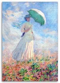 Gario Vászonkép No esernyovel jobbra fordítva - Claude Monet, reprodukció Méret: 70 x 100 cm