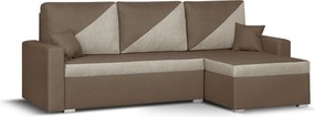 ASTRA2 Kinyitható sarokkanapé Barna/bézs