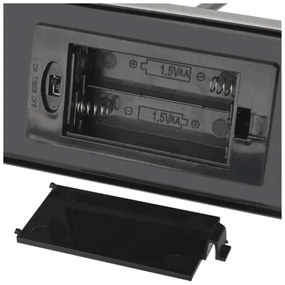 LED karácsonyi gyertyatartó 6xLED/2xAA fekete