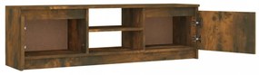 füstös tölgy színű szerelt fa TV-szekrény 120 x 30 x 35,5 cm