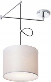 Rendl Broadway függeszték karral fehér/króm E27 42W