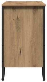 Fürdőszobai Mosdószekrény Tölgy 60x35x50 cm Szerelt Fa
