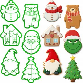 6x Karácsonyi Formák Karácsonyi lyukasztók XXL szett 6db