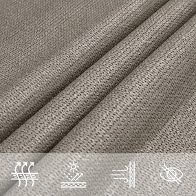 világosszürke háromszög alakú HDPE napvitorla 160 g/m² 3x3x4,2m