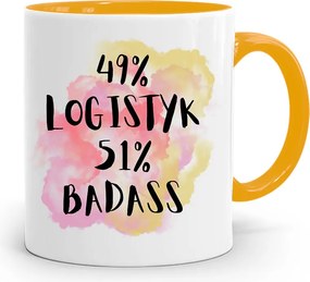 Logisztikai Bögre Sárga Születésnapi Ajándék fényképes nyomtatással