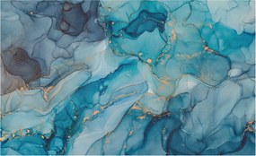 Fotótapéta Flizelina Fali Prémium 3D Kék absztrakt 416x254 Ragasztó