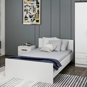 Fehér egyszemélyes ágy 120x200 cm Kale – Kalune Design