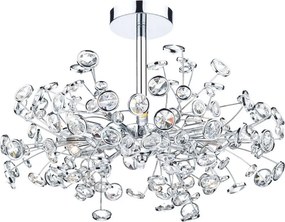 DAR LIGHTING OBE0650 OBEROI Kristály Csillár Csiszolt króm G9 IP20