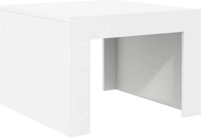 vidaXL fehér szerelt fa dohányzóasztal 50 x 50 x 35 cm