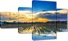 Faliórák 130x80 Kilátás Tájkép