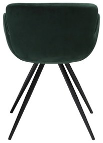 Zöld kárpitozott karfás étkezőfotel Gaia – DAN-FORM Denmark