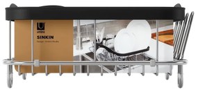Fekete acél edényszárító 37x29 cm Sinkin – Umbra