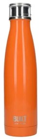 Duplafalú termosz (24h hideg, 6h meleg) rozsdamentes acél, 483ml,Orange, Built