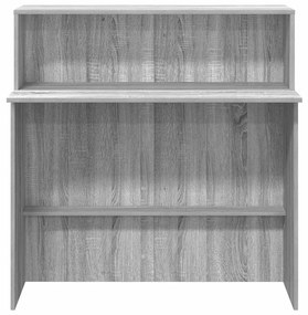 recepciós pult szürke sonoma 100x50x103,5 cm szerelt fa