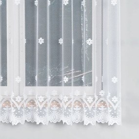 Jacquard Függöny Méteráru Nappali Szoba Konyha 180cm fehér