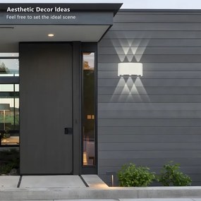 Brilagi - LED kültéri fali lámpa FLAREBOX LED/6W/230V fehér IP65