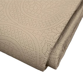 Bézs mikroszálas steppelt ágytakaró és párnahuzat szett 240x220 cm Romane – douceur d'intérieur