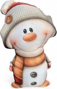 3D Hóember párna Hóember Karácsony antiallergén