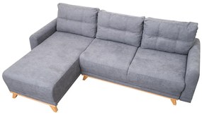 AKCIÓ világosszürke sarok ülőgarnitúra ORANGE, kétoldalas II. osztály