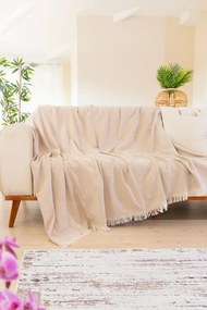 Woven Cozy kanapévédő 170 × 200 cm, bézs