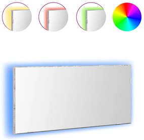 Fürdőszoba Tükörszekrény LED Fénnyel Szürke Sonoma 80x37 cm