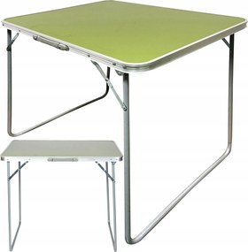 Kempingasztal Összecsukható asztal 80x60cm Zöld Turista 30kg-ig Max könnyű
