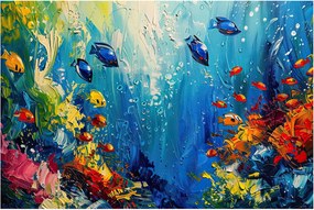 Kép - A víz alatti világ festése (90x60 cm)