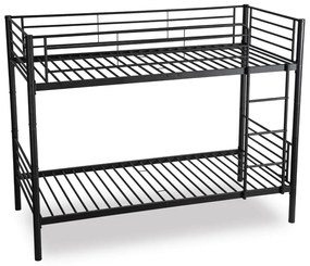 Emeletes Fém Ágykeret Fekete Színben. 90x200 cm RODEZ