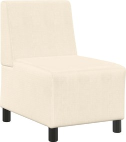 vidaXL | Karfa Nélküli Modularis Kanapé Egység | Krém 55 x 74 x 82 cm