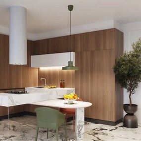 Sollux SL.1705 - Csillár zsinóron BILO 1xE27/15W/230V átm. 35 cm zöld