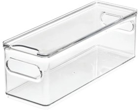 Átlátszó tárolódoboz fedéllel, 31,1 x 10,8 cm - iDesign The Home Edit