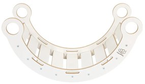 Fehér-szürke borovi fenyő hinta 39x75x38 cm Montessori – Meowbaby