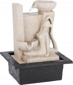 Jógi szökőkút meditációs pózban 21,5x18x28,5 cm Relaxációs Led