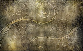 Fotótapéta Arany spirálok és bronz antik vintage grunge 208x146 +ragasztó