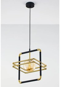 Jupiter 2025 - Csillár zsinóron FIORI 1xG9/10W/230V fekete/arany/bézs