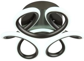 Globo 67386-24A - MELISAND LED mennyezeti lámpa 24W, 26 cm, fekete