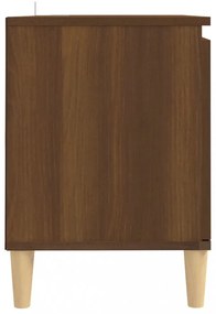 barna tölgyszínű TV-szekrény tömör falábakkal 103,5x35x50 cm
