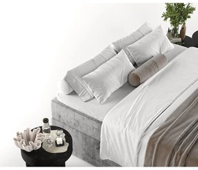 Szürke ágyneműtartós boxspring ágy 200x200 cm Yoko – Maison de Rêve